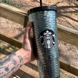 2017 Metallic Green Starbucks 24oz Cold Cup